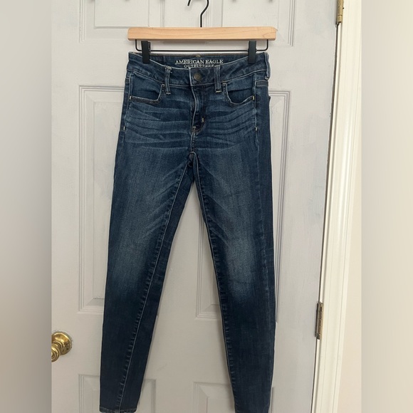 American Eagle Outfitters Denim - American Eagle: blue skinny jeans, size 4